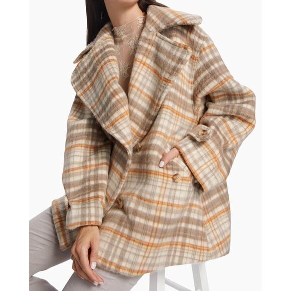 Free People Highlands Oversized Peacoat - Picture 1 of 8